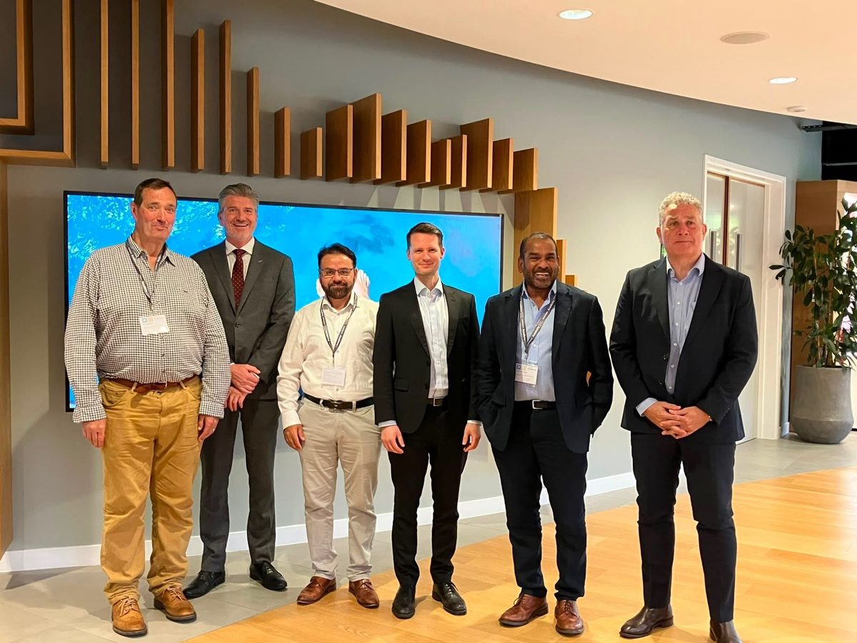 Mr Shakir Hussain, hip replacement surgeon Birmingham, with fellow faculty at the Complex Primary to Revision Hip Course, Smith and Nephew London Academy