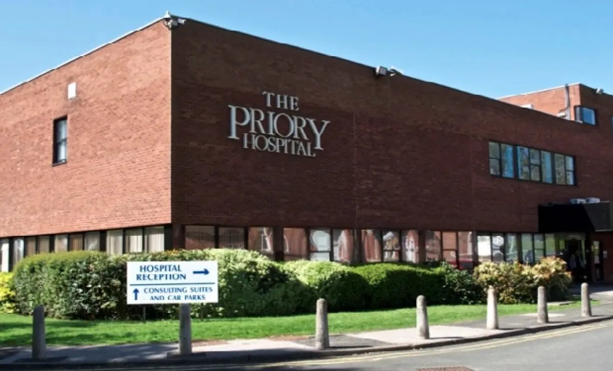 The Priory Hospital Edgbaston in Birmingham, part of Circle Health Group, where Mr Shakir Hussain performs private hip and knee replacement surgery